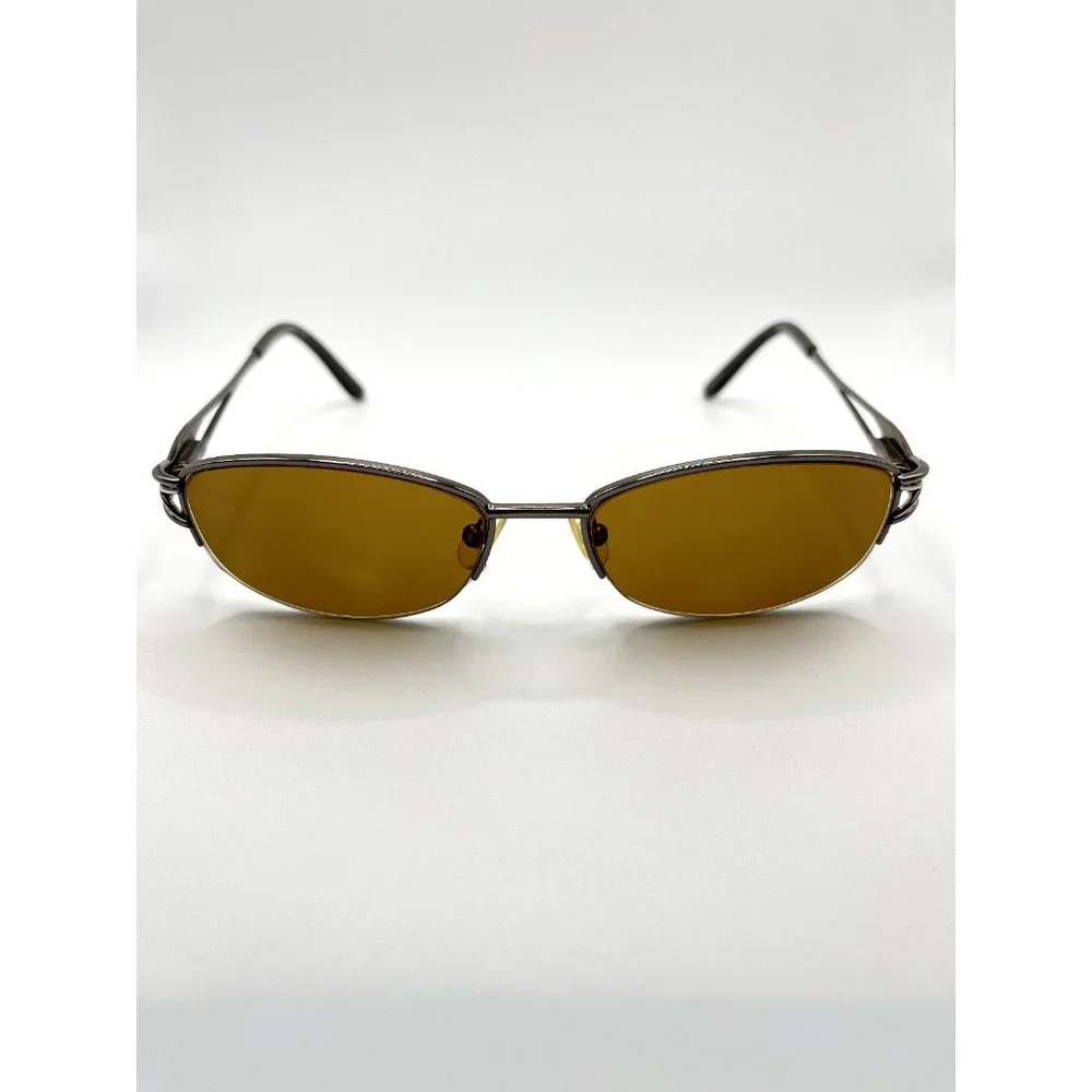 Saks Fifth Avenue Eyeglasses Halfrim Saks 246 OCVL 135 Dark Brown - Picture 2 of 5